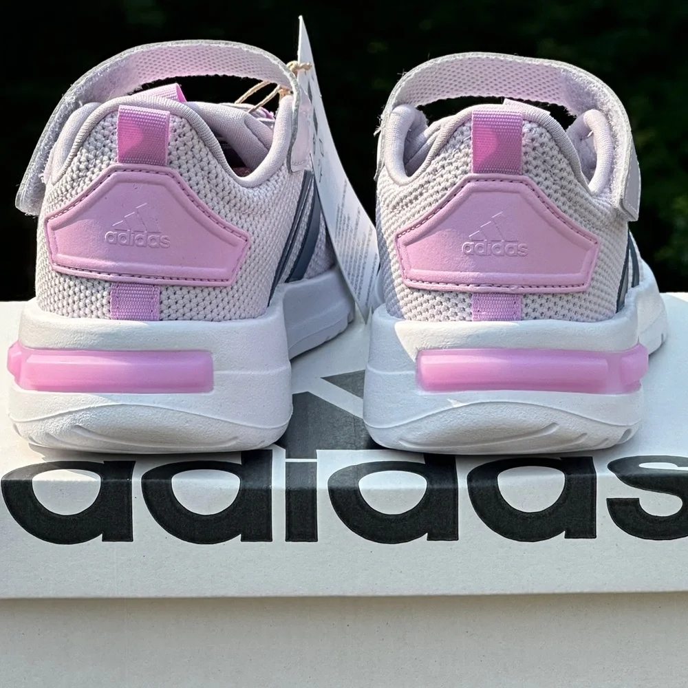 NEW Adidas Youth Toddler Purple White Casual Athletic Sneaker - Size 5K